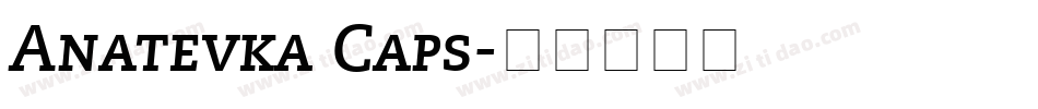 Anatevka Caps字体转换